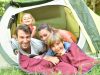 famille camping tente